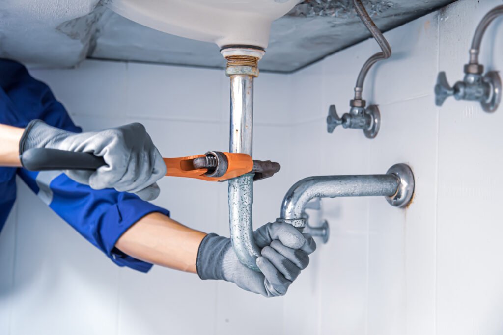 24h Installateur WIen Umgebung beim Installateur Notdienst Einsatz am lösen einer Abflussverstopfung